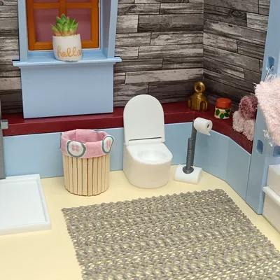 Vòi sen thu nhỏ cho nhà búp bê Playmobil - In 3D dễ dàng