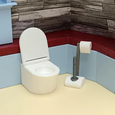 Mô hình Toilet và dụng cụ vệ sinh thu nhỏ cho Playmobil