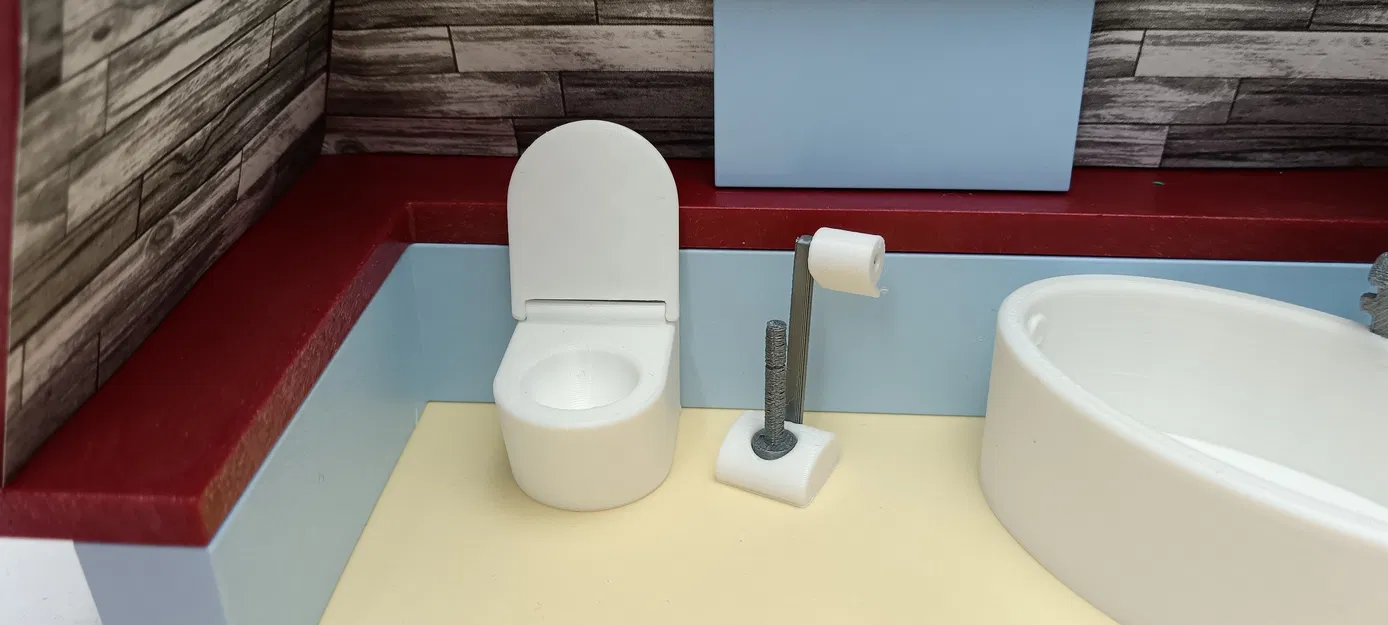 Mô hình Toilet và dụng cụ vệ sinh thu nhỏ cho Playmobil - Image 2
