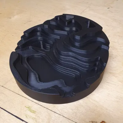 Khay đựng đồ đa năng phong cách địa hình 3D (Topographic Tray)