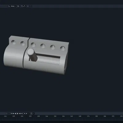 Chốt khóa cửa dạng trượt gắn tường