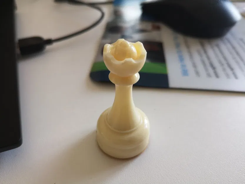 Mô hình 3D quân Hậu trong cờ vua (Chess queen piece) để in 3D - Image 1