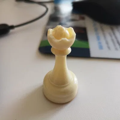Mô hình 3D quân Hậu trong cờ vua (Chess queen piece) để in 3D