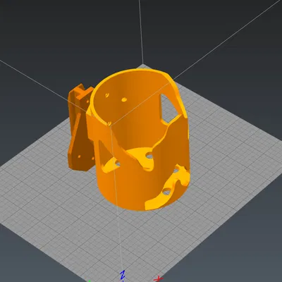 Giá để cốc cỡ lớn (Bigger Cupholder) in 3D cho xe đẩy và xe đạp