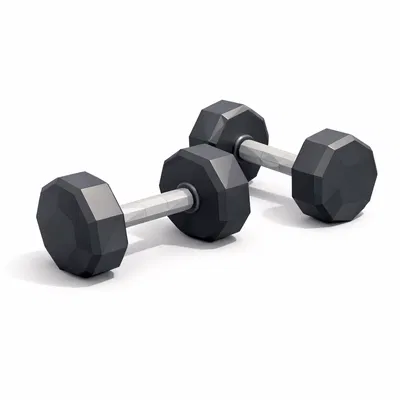 Mô hình tạ tay Low Poly (Low Poly Gym Dumbbells) dùng để trang trí