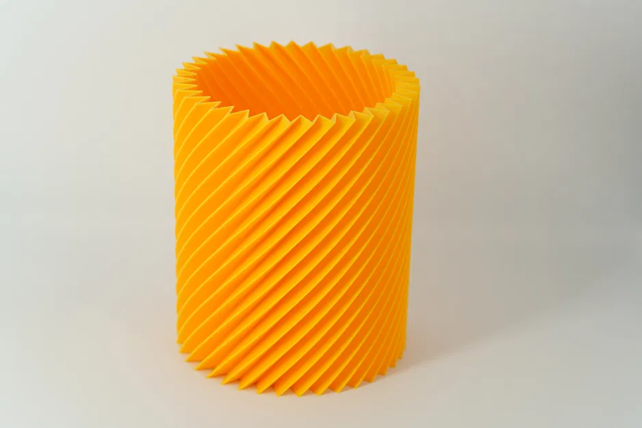 Ống cắm bút xoắn gân – Hộp đựng đồ để bàn in bằng Vase Mode - Image 2