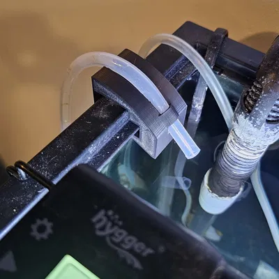 Kẹp cố định ống nước 8mm cho bể cá có viền - Phụ kiện in 3D hữu ích