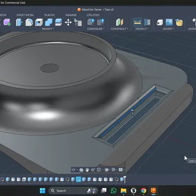 Ballhead / Ngàm gắn DSLR cho Genie Mini trên bề mặt thẳng đứng