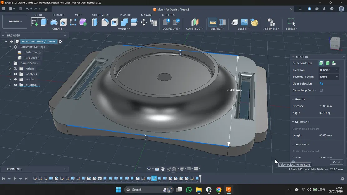 Ballhead / Ngàm gắn DSLR cho Genie Mini trên bề mặt thẳng đứng - Image 4