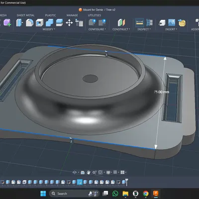 Ballhead / Ngàm gắn DSLR cho Genie Mini trên bề mặt thẳng đứng
