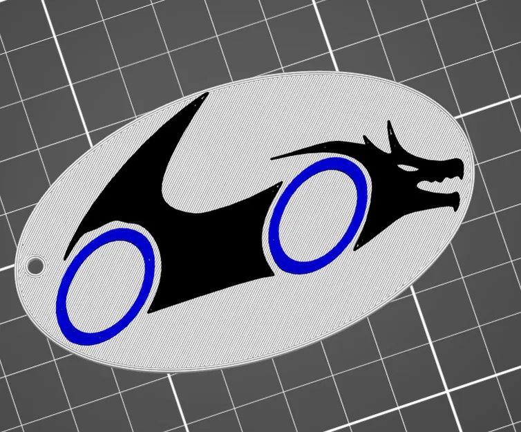 Móc khóa in 3D logo Metz Racing Team phong cách thể thao - Image 1