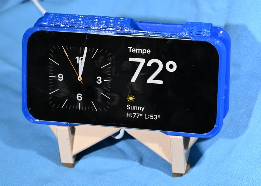 Đế sạc MagSafe cho iPhone dùng ốp ví (Chế độ nằm ngang) [OpenSCAD] - Image 1