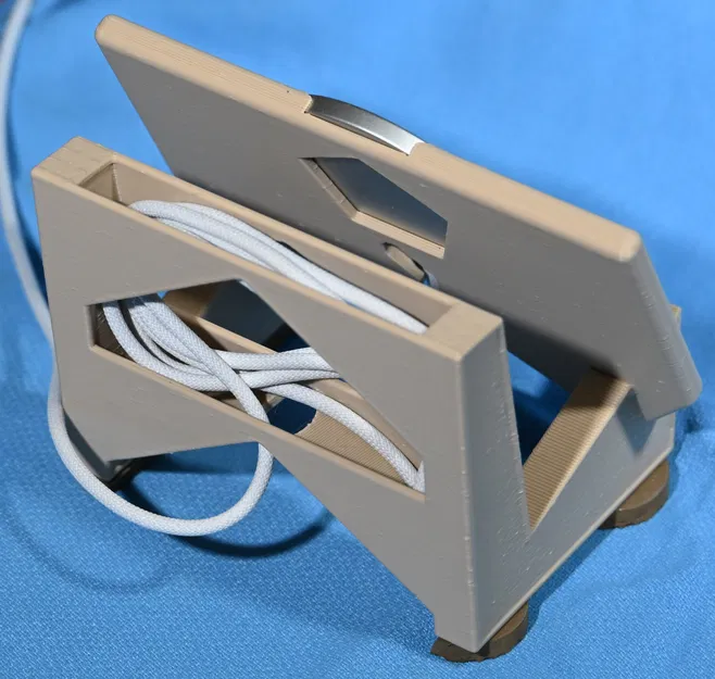 Đế sạc MagSafe cho iPhone dùng ốp ví (Chế độ nằm ngang) [OpenSCAD] - Image 4