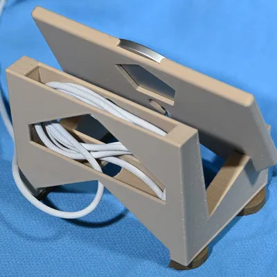 Đế sạc MagSafe cho iPhone dùng ốp ví (Chế độ nằm ngang) [OpenSCAD]