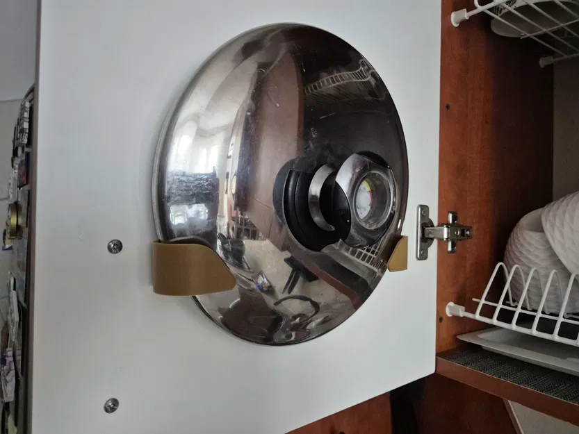 Giá Treo Nắp Nồi Tối Giản Gắn Cánh Tủ - Cặp Đối Xứng & 2 Kích Thước - Image 1