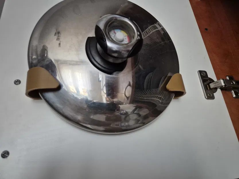 Giá Treo Nắp Nồi Tối Giản Gắn Cánh Tủ - Cặp Đối Xứng & 2 Kích Thước - Image 3