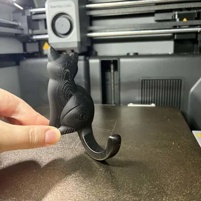 Móc Treo Tường Hình Mèo Tối Giản | Giá Treo In 3D Hiện Đại