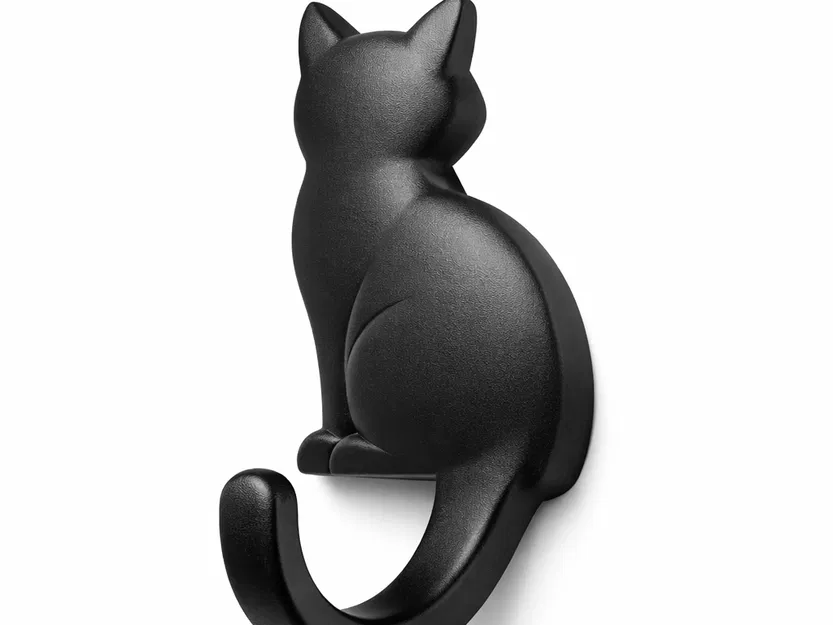 Móc Treo Tường Hình Mèo Tối Giản | Giá Treo In 3D Hiện Đại - Image 3