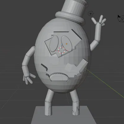 Mô hình 3D Egg Boiz từ Hazbin Hotel siêu đáng yêu