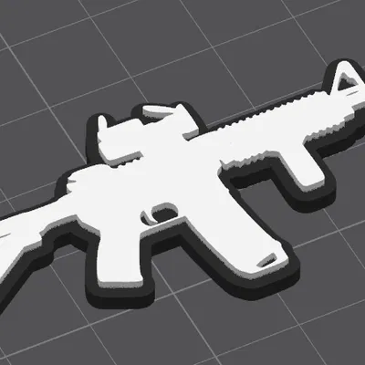 Móc khóa AR-15 3D - Phụ kiện EDC độc đáo cho dân mê quân sự