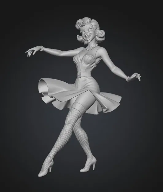 Mô hình 3D vũ công Jazz nghệ thuật (Modern Jazz Dancer) - Image 1