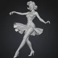Mô hình 3D vũ công Jazz nghệ thuật (Modern Jazz Dancer) - Thumbnail 1