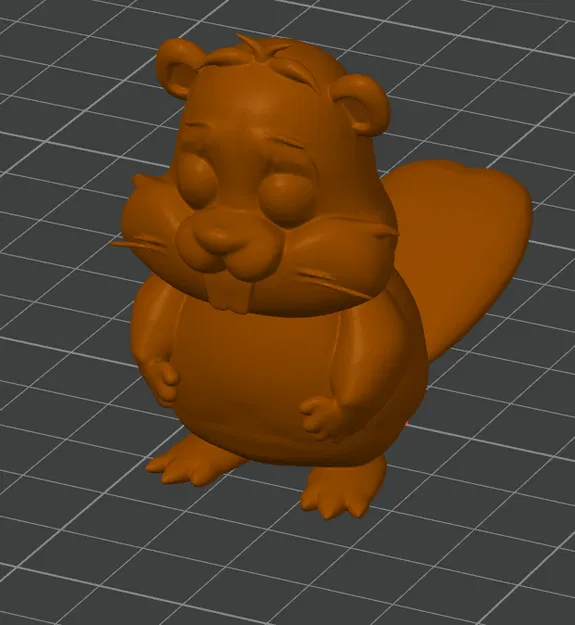 Mô hình chú hải ly 3D (Beaver 2nd version) dễ thương để in 3D - Image 1
