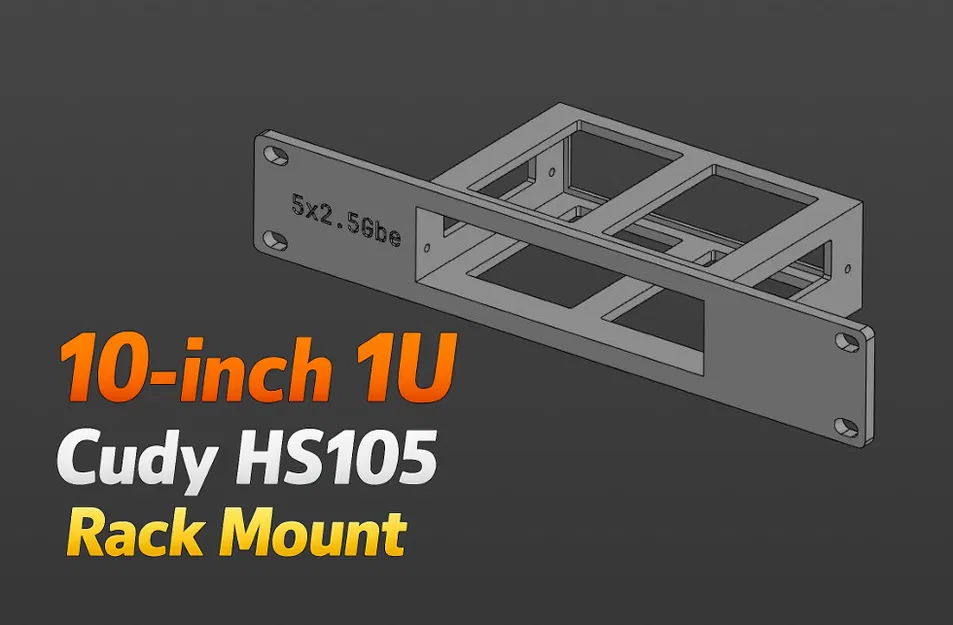 Ngàm rack 10-inch 1U cho Cudy HS105 - Image 1