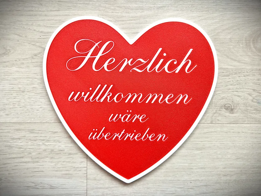 Biển treo cửa hài hước "Herzlich willkommen wäre übertrieben" - Image 3