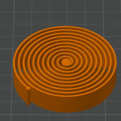 Mô hình lò xo xoắn ốc giải trí (Fixed spiral spring fidget) 3D