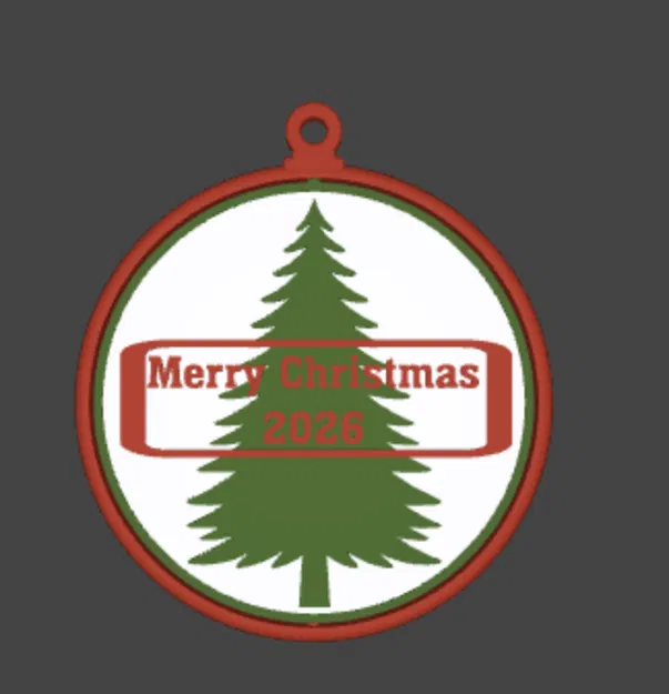 Đồ trang trí cây thông Noel 2026 có thể xoay (2026 Christmas Ornament) - Image 1