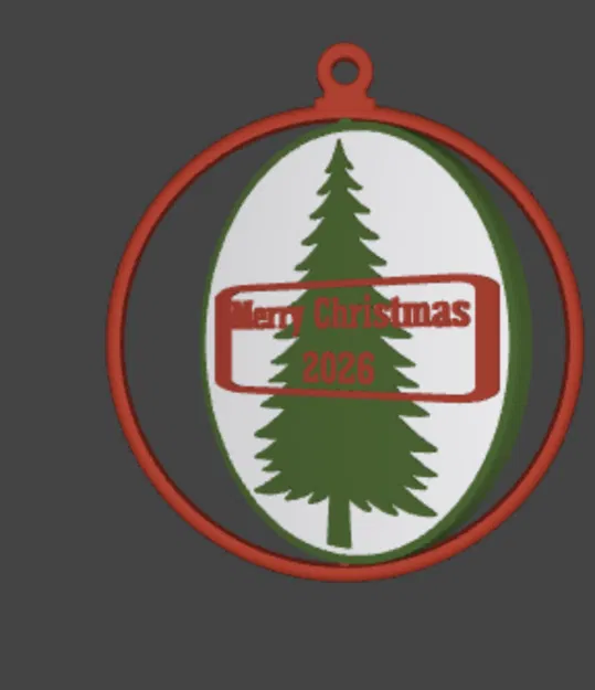 Đồ trang trí cây thông Noel 2026 có thể xoay (2026 Christmas Ornament) - Image 2