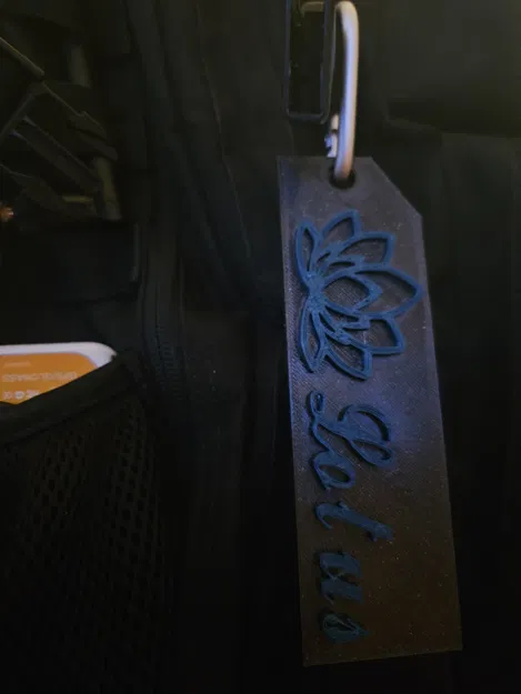 Móc khóa hình hoa sen (Lotus keychain) in 3D đẹp và tinh tế - Image 1