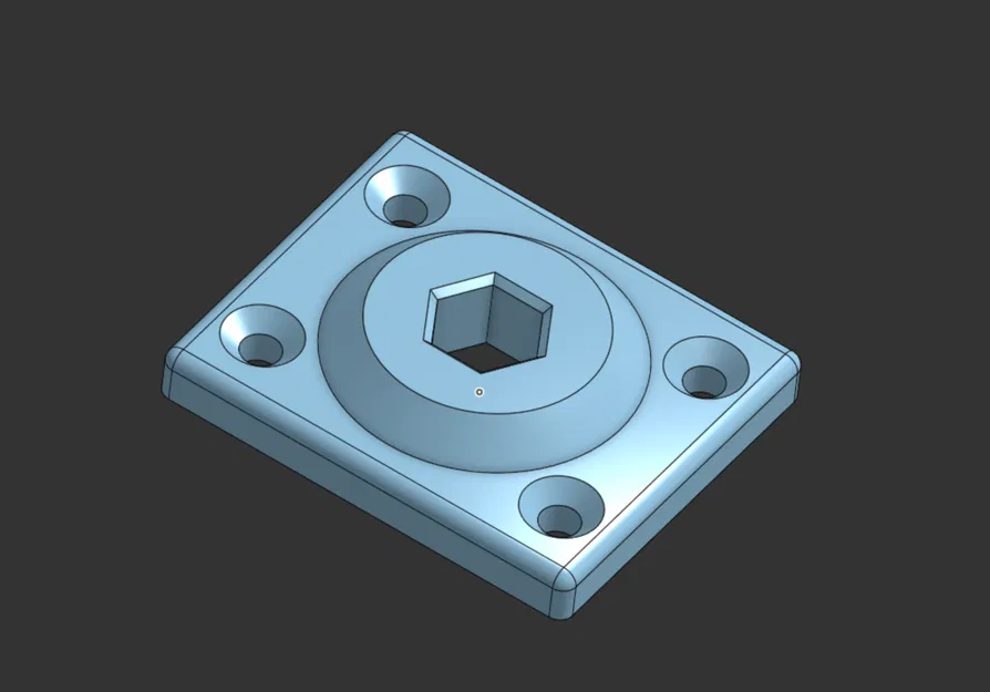 Đế giữ trục lục giác 1/2 inch cho FRC Robotics (Low Profile) - Image 1