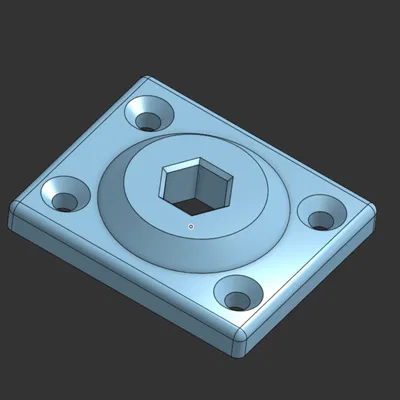 Đế giữ trục lục giác 1/2 inch cho FRC Robotics (Low Profile)