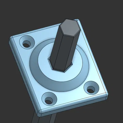 Đế giữ trục lục giác 1/2 inch cho FRC Robotics (Low Profile)