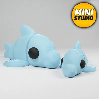 Mô hình chú cá heo khớp nối linh hoạt (Articulated Flexi Dolphin)