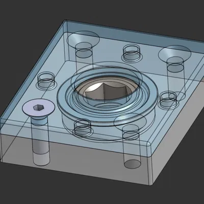 Bộ khung giữ vòng bi FR8ZZ cho robot FRC - In 3D hiệu quả