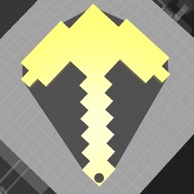 Mô hình Cúp Minecraft (Minecraft Pickaxe) in 3D cho bé