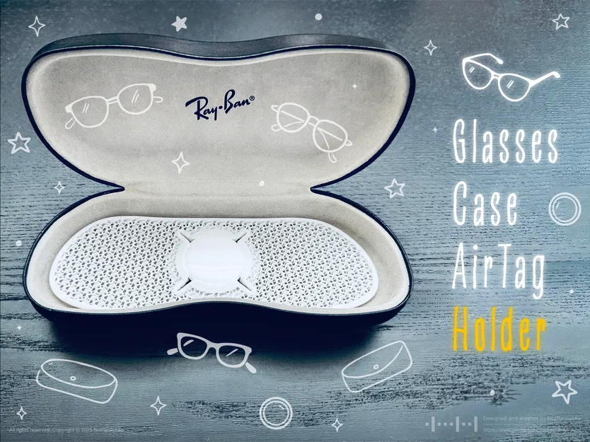 Ốp giữ AirTag cho hộp kính - Image 1