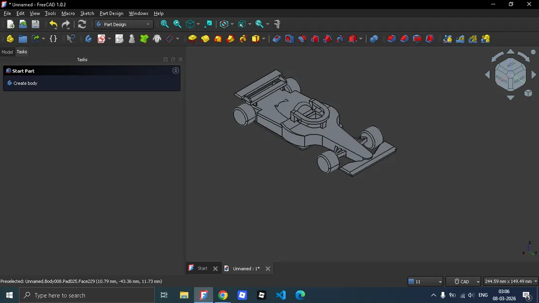 Mô hình xe đua F1 in 3D trang trí bàn làm việc cực chất - Image 1