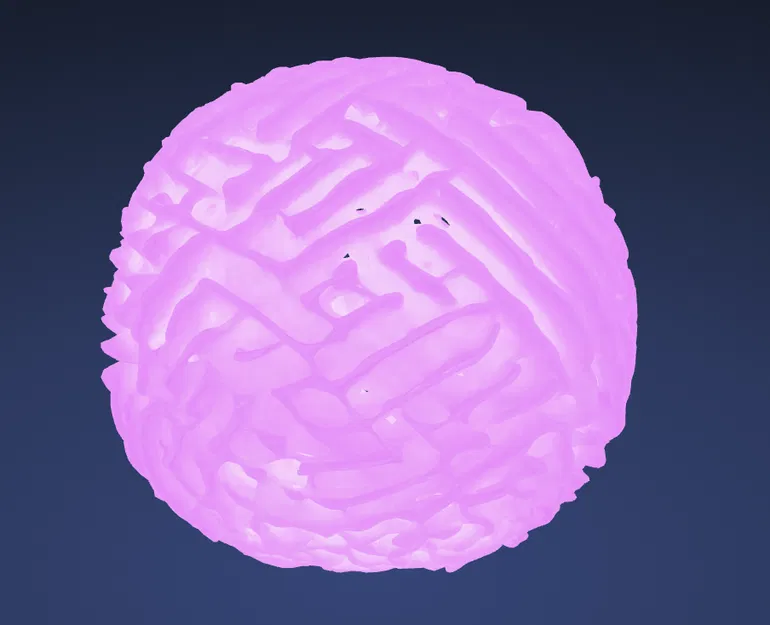 Mô hình quả cầu trang trí 3D với cấu trúc lưới độc đáo - Image 1