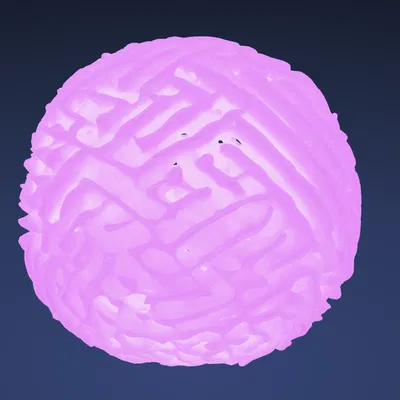 Mô hình quả cầu trang trí 3D với cấu trúc lưới độc đáo