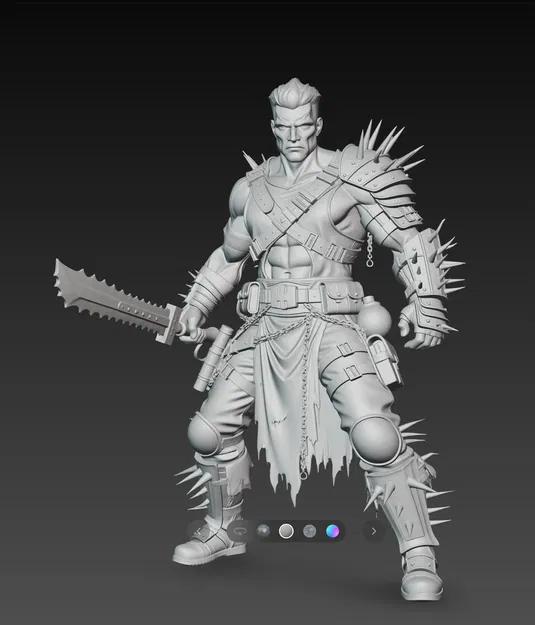 Mô hình 3D chiến binh Mad Max Warrior 1 siêu chi tiết - Image 3