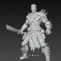 Mô hình 3D chiến binh Mad Max Warrior 1 siêu chi tiết - Thumbnail 3