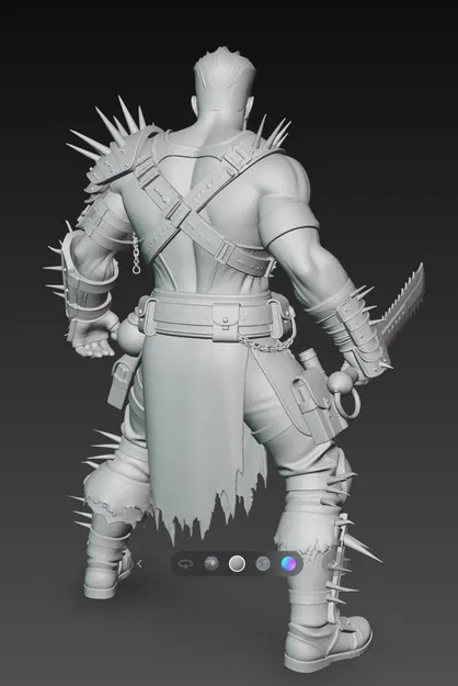 Mô hình 3D chiến binh Mad Max Warrior 1 siêu chi tiết - Image 4