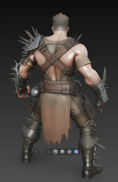 Mô hình 3D chiến binh Mad Max Warrior 1 siêu chi tiết - Image 5