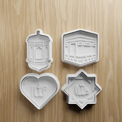 Bộ khuôn cắt bánh cookie chủ đề Ramadan & Eid STL | Khuôn Fondant Hồi giáo in 3D