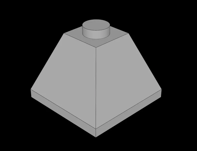Mẫu in 3D Gạch dốc đôi 2x2 tương thích Lego chất lượng cao - Image 1