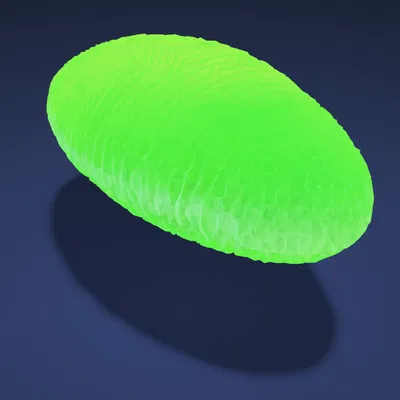 Mô hình vật thể 3D dạng kén trang trí độc đáo